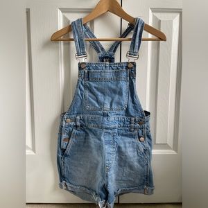 Jean overall shorts